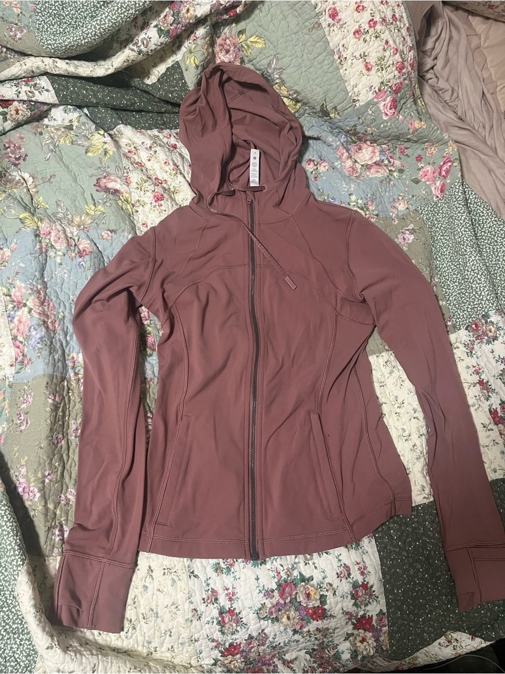 lululemon athletica Mauve Hooded Zip Utility Jacket